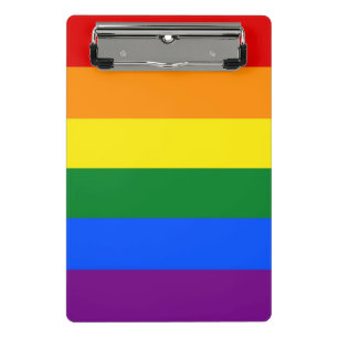 Mini-Zwischenablage mit Rainbow-Pride-Flagge für L Mini Klemmbrett