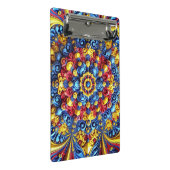 Mini-Zwischenablage mit rumänischen Farben Mini Klemmbrett (Schrägansicht)