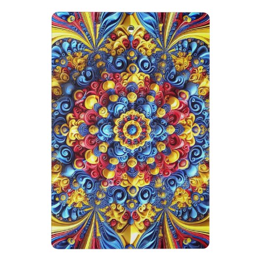 Mini-Zwischenablage mit rumänischen Farben Mini Klemmbrett (Rückseite)