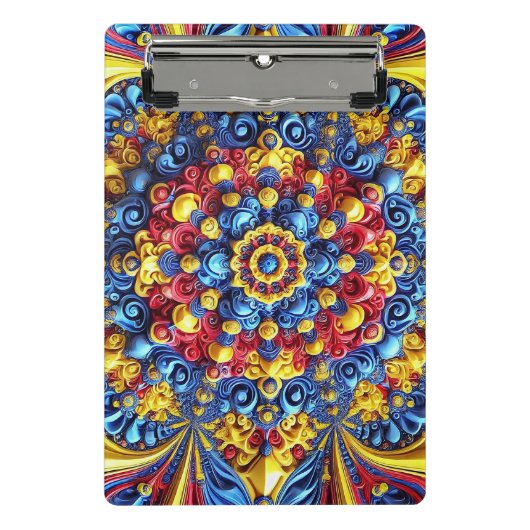 Mini-Zwischenablage mit rumänischen Farben Mini Klemmbrett (Vorderseite)