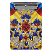 Mini-Zwischenablage mit rumänischen Farben Mini Klemmbrett (Vorderseite)