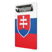 Mini-Zwischenablage mit slowakischer Flagge Mini Klemmbrett (Gewinkelt2)