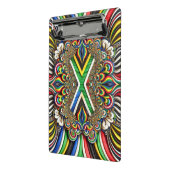 Mini-Zwischenablage mit südafrikanischen Farben Mini Klemmbrett (Gewinkelt2)