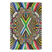 Mini-Zwischenablage mit südafrikanischen Farben Mini Klemmbrett (Rückseite)