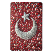 Mini-Zwischenablage mit türkischen Farben Mini Klemmbrett (Rückseite)