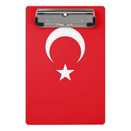 Mini-Zwischenablage mit türkischer Flagge Mini Klemmbrett