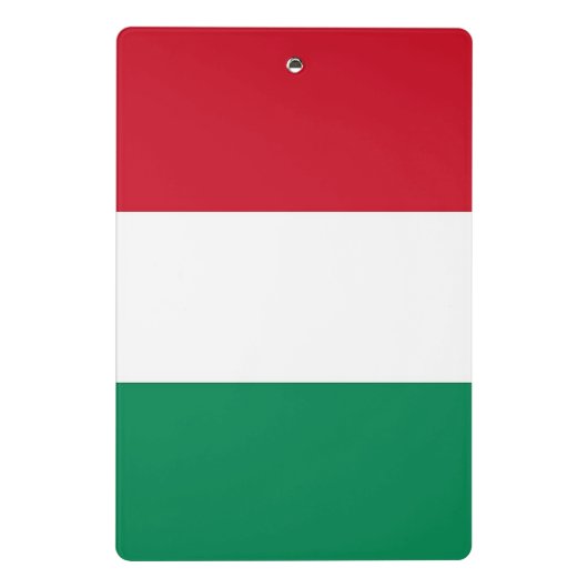 Mini-Zwischenablage mit ungarischer Flagge Mini Klemmbrett (Rückseite)