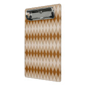 Mini-Zwischenablage - Raute (braun) Mini Klemmbrett (Gewinkelt2)