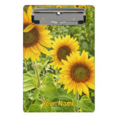 Mini-Zwischenablage "Sunflower" Mini Klemmbrett (Vorderseite)