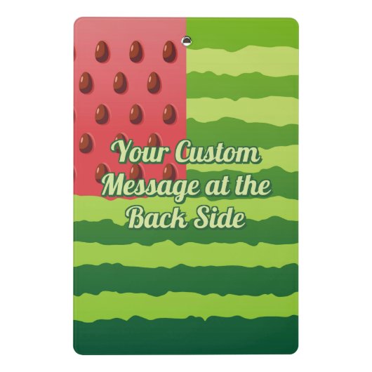 Mini-Zwischenablage Wassermelone Mini Klemmbrett (Rückseite)