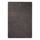 Mini-Zwischenwand aus Grauleder Mini Klemmbrett (Rückseite)