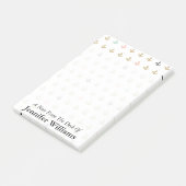 Minianker-Muster | addieren Ihren Namen Post-it Klebezettel (angewinkelt)