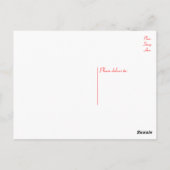 Miniatur Apricot Poodle Welpen Doppy Blank Postkar Postkarte (Rückseite)