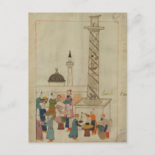 Miniatur aus der "Memorie Turchesche" Postkarte (Vorderseite)