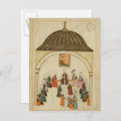 Miniatur aus der "Memorie Turchesche" Postkarte (Vorne/Hinten)