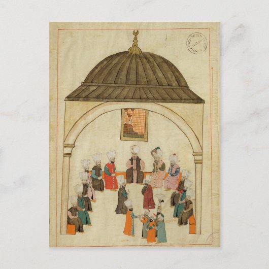 Miniatur aus der "Memorie Turchesche" Postkarte (Vorderseite)