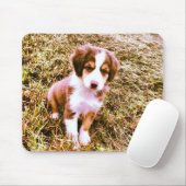 Miniatur-Australian-Shepherd! Mini-Aussie-Welpe! Mousepad (Mit Mouse)