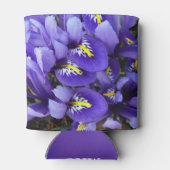 Miniatur Blue Irises Frühblut Dosenkühler (Rückseite)