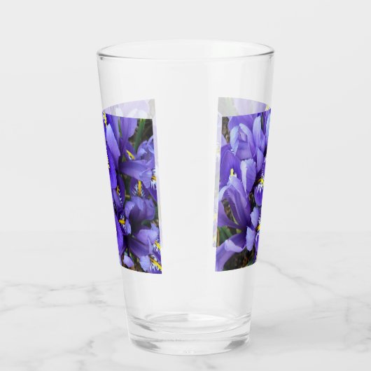Miniatur Blue Irises Frühblut Glas (Rechts)