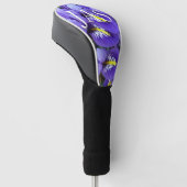 Miniatur Blue Irises Frühblut Golf Headcover (angewinkelt)