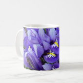 Miniatur Blue Irises Frühblut Kaffeetasse (Vorderseite Links)