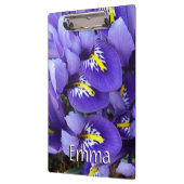 Miniatur Blue Irises Frühblut Klemmbrett (Links)