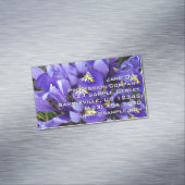 Miniatur Blue Irises Frühblut Magnetische Visitenkarte (Beispiel)