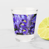 Miniatur Blue Irises Frühblut Schnapsglas (Vorderseite)