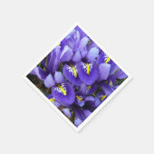 Miniatur Blue Irises Frühblut Serviette (Ecke)