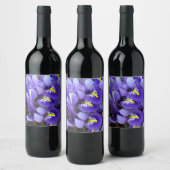 Miniatur Blue Irises Frühblut Weinetikett (Flaschen)