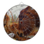 Miniatur Brown Pferd & Ostersonne Dartscheibe (vorne)