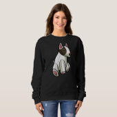 Miniatur Bull Terrier Dog Stufftier Sweatshirt (Vorne ganz)