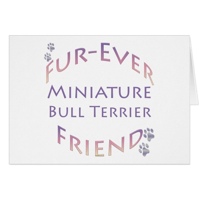 Miniatur Bull Terrier Furever (Vorderseite (Horizontal))