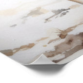 Miniatur Bull Terrier Hund Art Print Poster (Ecke)