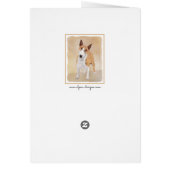 Miniatur Bull Terrier Malerei - Niedlich Original  (Hinten)