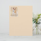 Miniatur Bull Terrier Malerei - Niedlich Original  (Stehend Vorderseite)