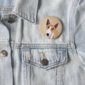 Miniatur Bull Terrier Malerei - Niedlich Original  Button (Beispiel)
