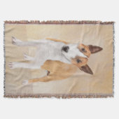 Miniatur Bull Terrier Malerei - Niedlich Original  Decke (Vorderseite)