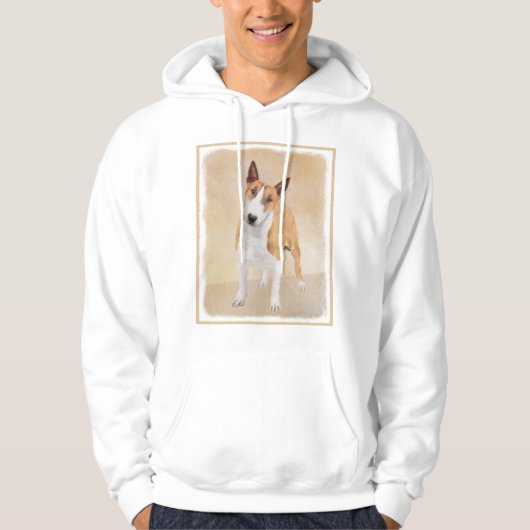 Miniatur Bull Terrier Malerei - Niedlich Original Hoodie (Vorderseite)