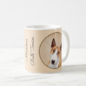 Miniatur Bull Terrier Malerei - Niedlich Original Kaffeetasse (VorderseiteRechts)