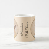 Miniatur Bull Terrier Malerei - Niedlich Original Kaffeetasse (Mittel)