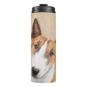 Miniatur Bull Terrier Malerei - Niedlich Original Thermosbecher
