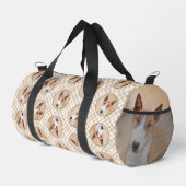 Miniatur Bull Terrier Malerei Original Hunde Kunst Duffle Bag (Rechte Ecke)