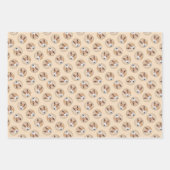 Miniatur Bull Terrier Malerei Original Hunde Kunst Geschenkpapier Set (Vorderseite)