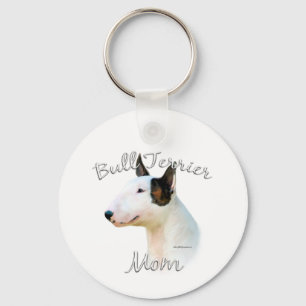 Miniatur-Bull-Terrier-Mama 2 Schlüsselanhänger