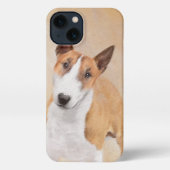 Miniatur Bull Terrier Painting - Original Hunde Ku iPhone Hülle (Rückseite)