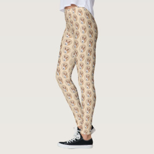 Miniatur Bull Terrier Painting - Original Hunde Ku Leggings