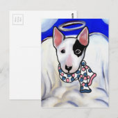 Miniatur Bull Terrier Postkarte (Vorne/Hinten)