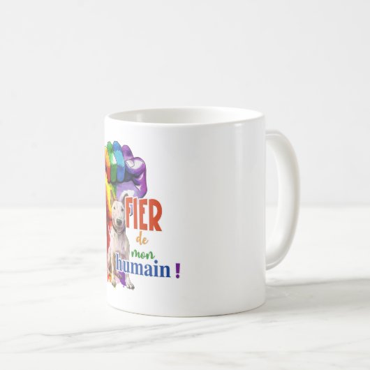 Miniatur Bullterhund Kaffeetasse (VorderseiteRechts)