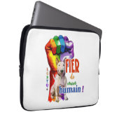 Miniatur Bullterhund Laptopschutzhülle (Vorne Rechts)